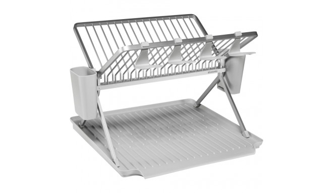 Brabantia kokkupandav nõudekuivatusrest suur tume helehall