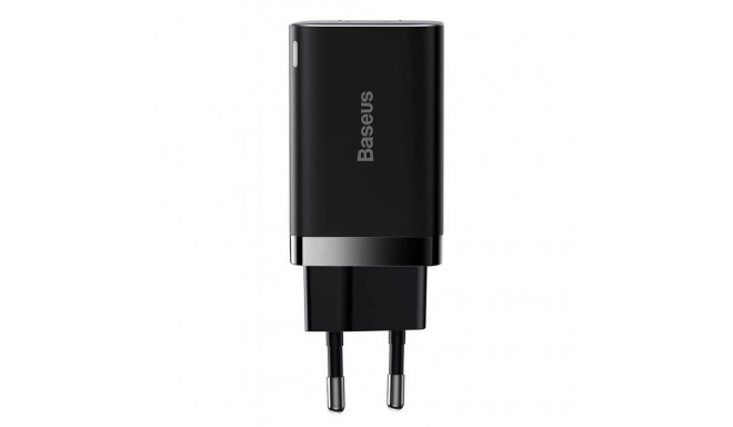 Baseus BASEUS charger USB A + Type C PD QC3.0 30W CCSUPP-E02/CCCJG30UE black
