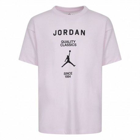 Child's Short Sleeve T-Shirt Jordan Jdg W J Ss Gf Gfx Black Pink