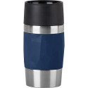 Emsa Travel Mug Compact thermal mug 0.3 liters (dark blue, screw cap)