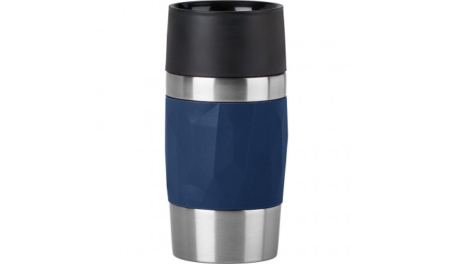 Emsa Travel Mug Compact thermal mug 0.3 liters (dark blue, screw cap)