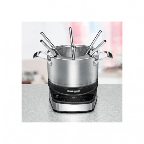 Elektro fondüükomplekt F 1200 roostevaba teras 1.200W pott 2,5L, must