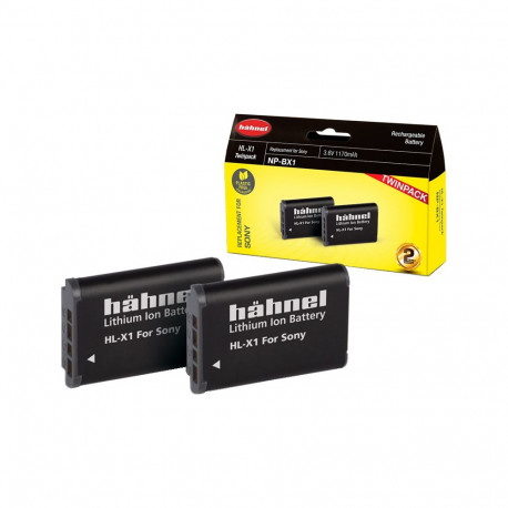 Hähnel aku Sony HL-X1/NP-BX1 kaksikpakend