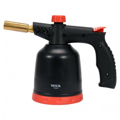Yato Gas Burner YT-36720, 1.7 kW, 190 g, butane, 123 g/h, 360 ˚, PVC, piezo ignition, flame adjustme