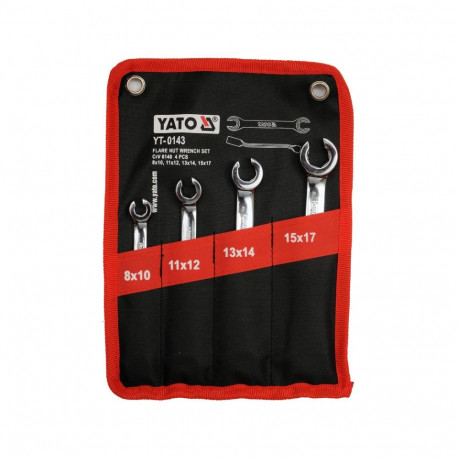 Flare Nut Wrench Set 4Pcs YT-0143 YATO
