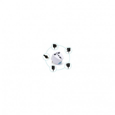 Fusion charger adapter UK | US | AU | CH -> EU (220V) white