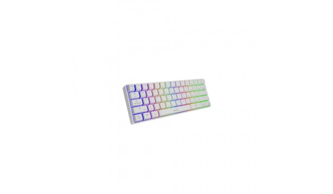 Genesis THOR 660 RGB Gaming keyboard, RGB LED light, US, White, Wireless/Wired, Wireless connection,