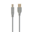 Cablexpert CCP-USB2-AMBM-6G USB 2.0 A-plug B-plug 6ft cable, grey color