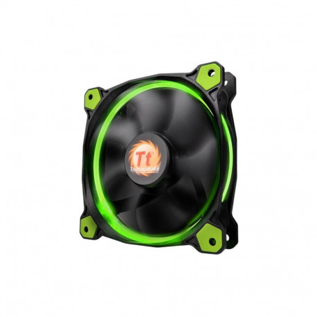 Thermaltake Riing 14 LED Green 140x140x25, case fan (black/green)