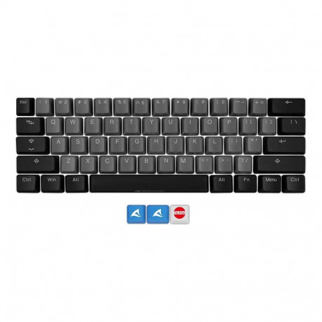 SKILLER SAC20 S4 (schwarz, 62 Stück, ANSI-Layout (US), für SKILLER SGK50 S4)