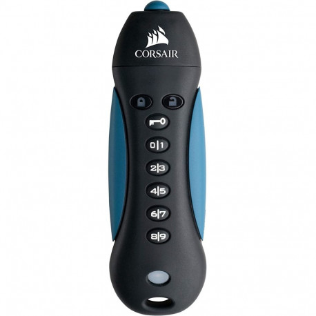 Corsair Flash Padlock 3128 GB, USB flash drive (black / blue, USB-A 3.2 Gen 1)