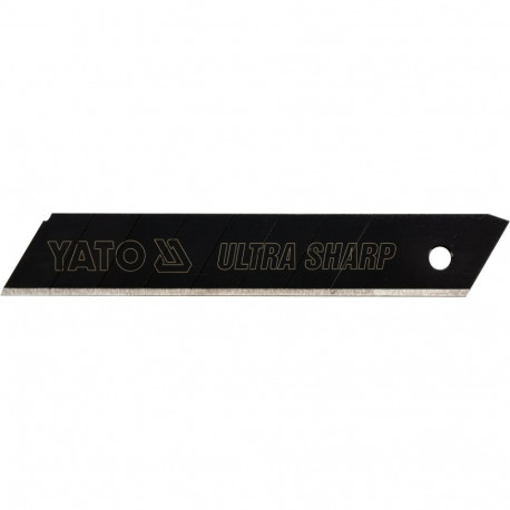 Yato Blades YT-75261, 10 pcs, 18x0.5 mm, SK2H, ultra sharp, broken, blackened