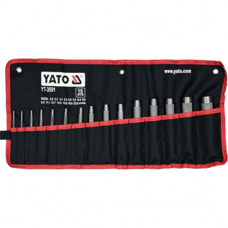Punch Set 15Pcs YT-3591 YATO