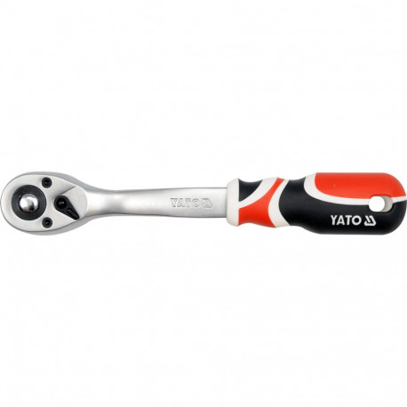 Yato YT-0732, 1/2" (12,7 mm), 255 mm, 72 hammast, CRV 6140, kroomitud, satiin, kiirvabastus, pöörd, 