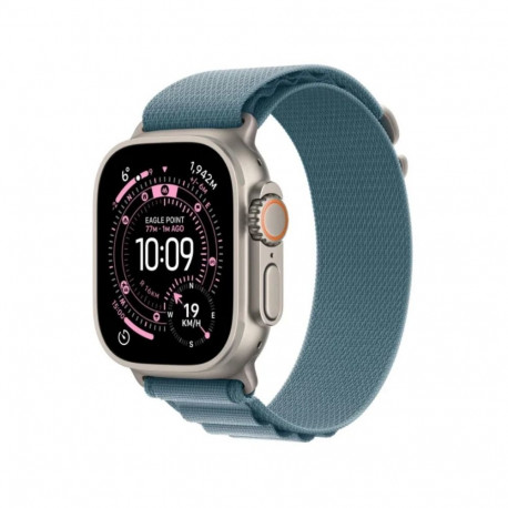 Watch Ultra 3 GPS + Cellular 49mm Natural Titanium Case with Light Blue Alpine Loop - Small