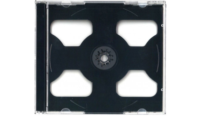 Omega CD box Jewel for 2 CD, black