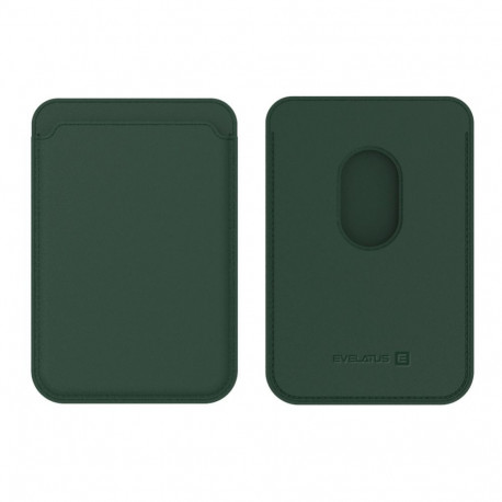 Evelatus Universal iPhone Genuine leather wallet with MagSafe Dark Green