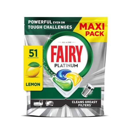 Fairy Platinum sidruni nõudepesukapslid 51tk