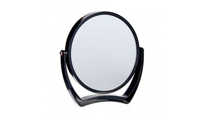 Suurendava Peegel Kristall Plastmass 19 x 18,7 x 2 cm - Must