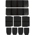 Einhell system case plastic compartment set, 9 pieces, insert (black, for E-Case SC, E-Case SF)