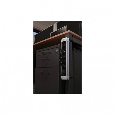 Brennenstuhl Premium-Line socket strip 8-way (black/light grey, 1.8 meters)