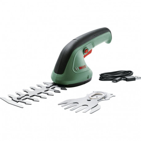 Bosch Cordless Shrub and Grass Shears EasyShear Set, 3.6V, Shrub Shears (green/black, Li-Ion Battery