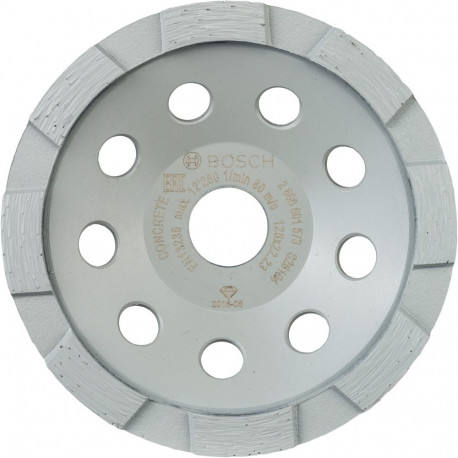 Diamant-Topfscheibe Standard for Concrete, Ø 125mm (Bohrung 22,23mm, für Beton- und Winkelschleifer)