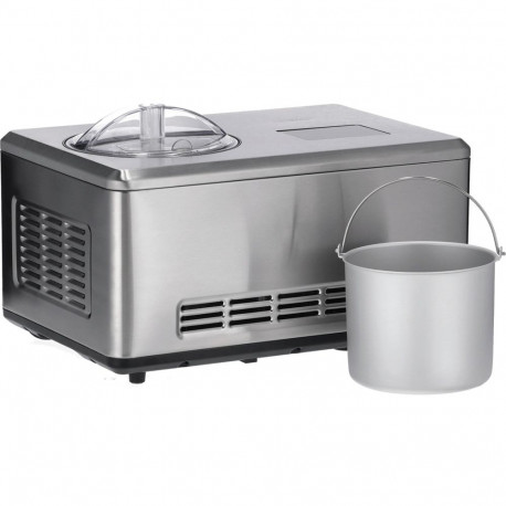 Severin 2-in-1 ice cream maker EZ 7406, with yoghurt function (stainless steel (brushed), 180 watts)