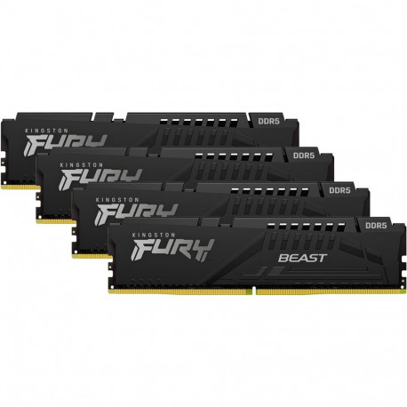 Kingston RAM Fury DDR5 128GB 5200 CL 40 (4x32GB) Quad-Kit Black (KF552C40BBK4-128 Fury B