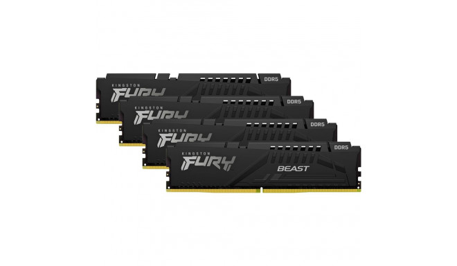 Kingston RAM Fury DDR5 128GB 5200 CL 40 (4x32GB) Quad-Kit Black (KF552C40BBK4-128 Fury B