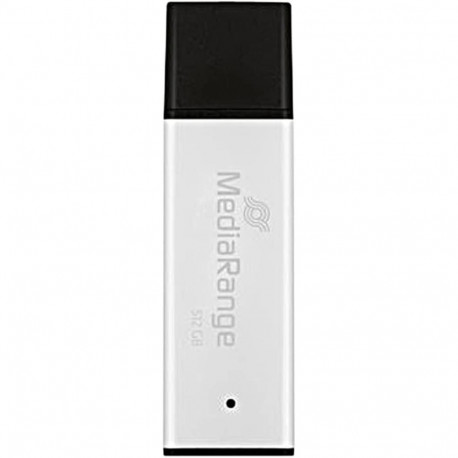 Kõrge jõudlusega 512GB USB-A 3.2 Gen 1, hõbe/must