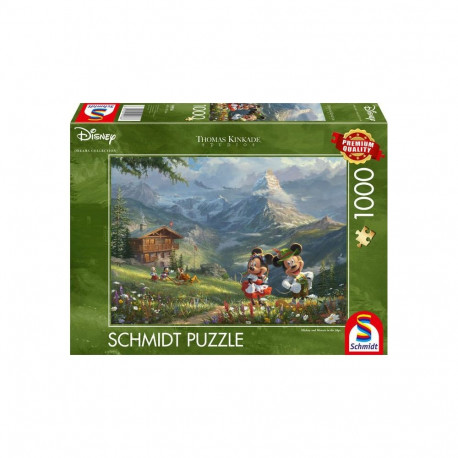 Thomas Kinkade Studios pusle Disney Mickey ja Minnie Alpides, 1000 osa