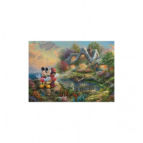 Thomas Kinkade pusle 1000-osaline valguse maalija Disney armastajapaar Mickey & Minnie