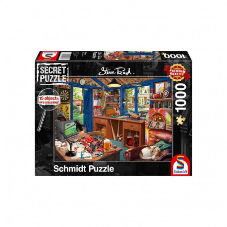 Schmidt Spiele Steve Read: Secret Puzzle - Fathers workshop (1000 pieces)
