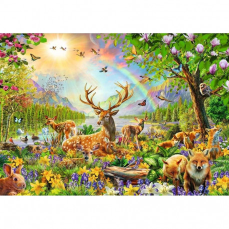 Ravensburger Childrens puzzle graceful deer family (200 pieces)