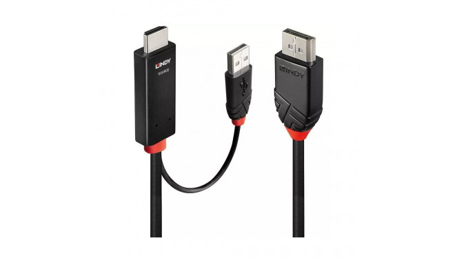 adapterkaabel HDMI > DisplayPort 2Meter, must/punane