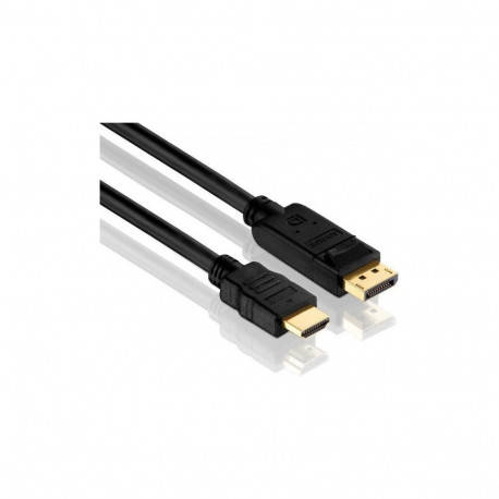 Adapterkabel DisplayPort > HDMI 10,2 Gbit/s (schwarz, 2 Meter)