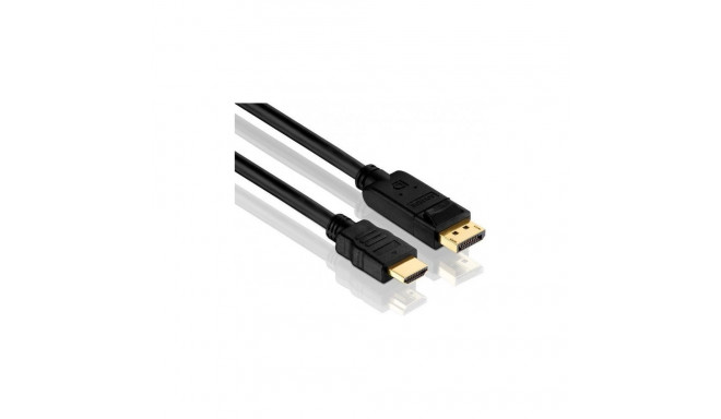 Lindy DisplayPort HDMI 10.2 Gbit/s adapter cable (black, 2 meters)
