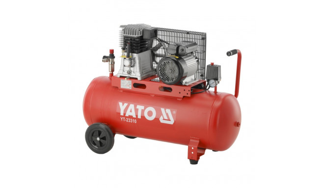 Oil air compressor for pneumatic tools with large 100L tank 2200W 360l/min 10bar 2 cylinders YT-2331