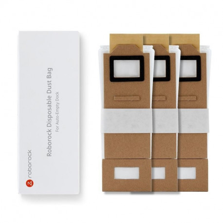 Vacuum Cleaner Accessory|ROBOROCK|Disposable Dust Bag 3pcs|White|For S7 White/S7 MaxV White/ S7 Blac