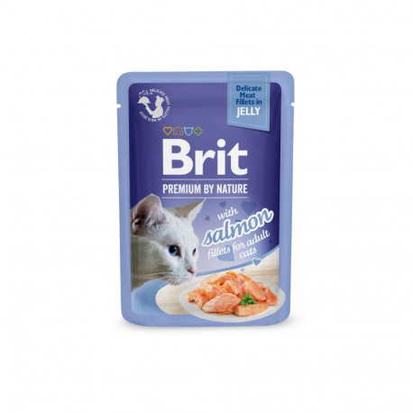 Brit Premium Salmon Fillets in Jelly märgtoit kassidele 85g