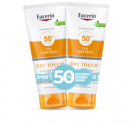 EUCERIN SENSITIVE PROTECT toque seco gel crema SPF50+ promo 2 x 200 ml