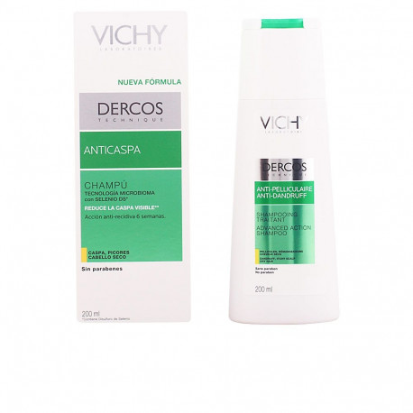 Vichy Dercos Technique kõõmavastane šampoon kuivadele juustele sügelust leevendav 200ml