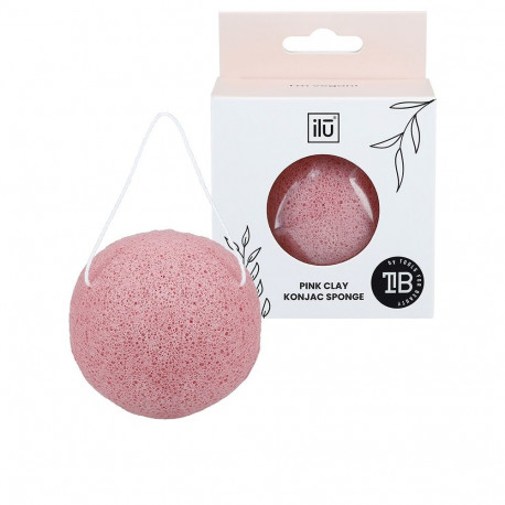 ILŪ konjac-käsn Pink Clay 1tk