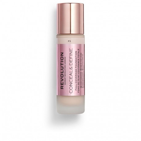 Revolution Makeup jumestuskreem Conceal & Define täiskattev, #F3