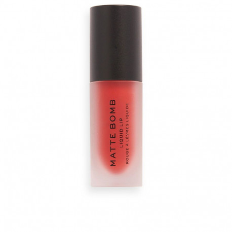 Revolution Makeup vedel huulepulk Matte Bomb lure red, punane