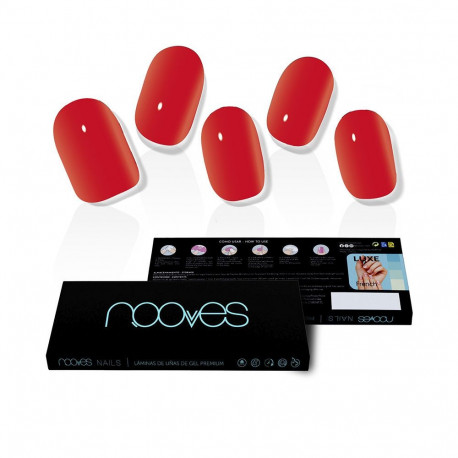 NOOVES geelküünte kleebised premium luxe solid 20u, sügavpunane