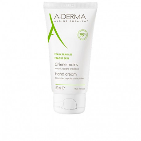 A-DERMA GAMA ESENCIAL crema hidratante para manos y uñas 50 ml
