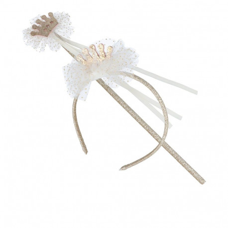 INCA DIADEMA Y VARITA CORONA LOTE 2 pz