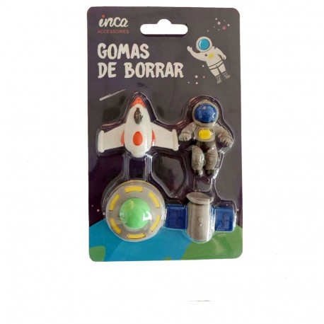 INCA GOMAS DE BORRAR ESPACIO LOTE 4 pz